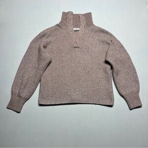 Cupcakes & Cashmere Women’s Tan Cowl Neck Sweater Size Large